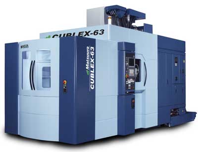 La Cublex 63 permite mecanizar una pieza de  630 x 450 mm de altura