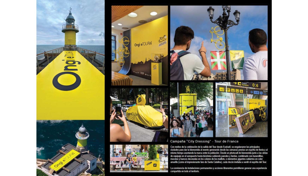 Tour de France / Grand Depart Pays Basque � Campa�a �City Dressing�, de DT Creativos