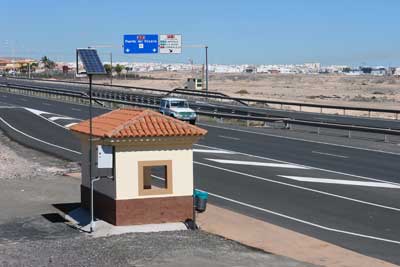 Placa fotovoltaica marquesina Playa Blanca. Foto: Cabildo de Fuerteventura
