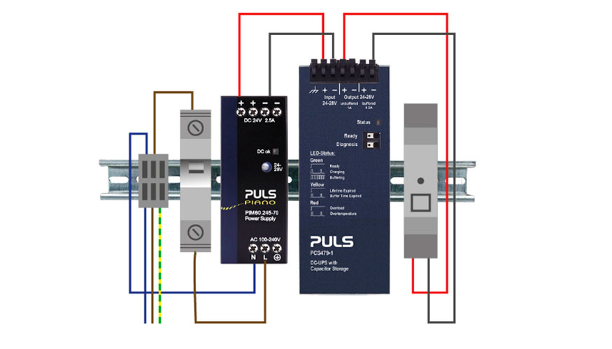 PULS ofrece opciones como los condensadores de doble capa (Ultracaps o Supercaps)...