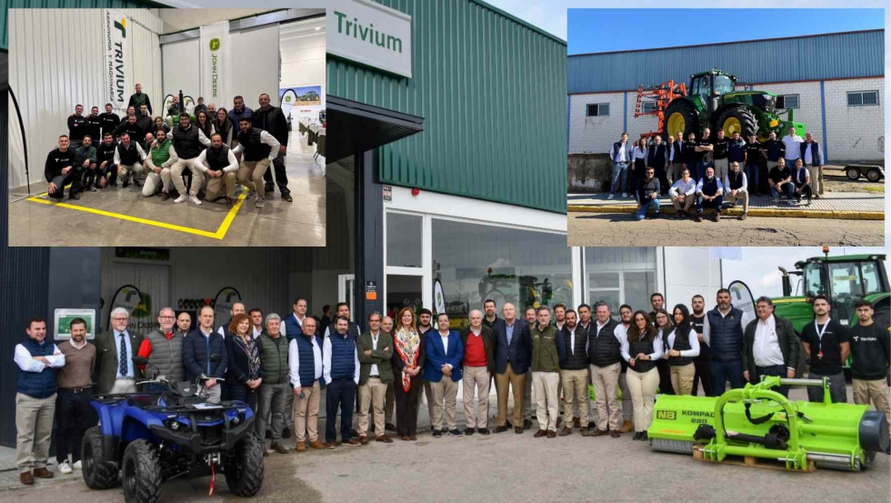 Equipos de trabajo en Antequera (izq.), Montijo (dcha) y Osuna