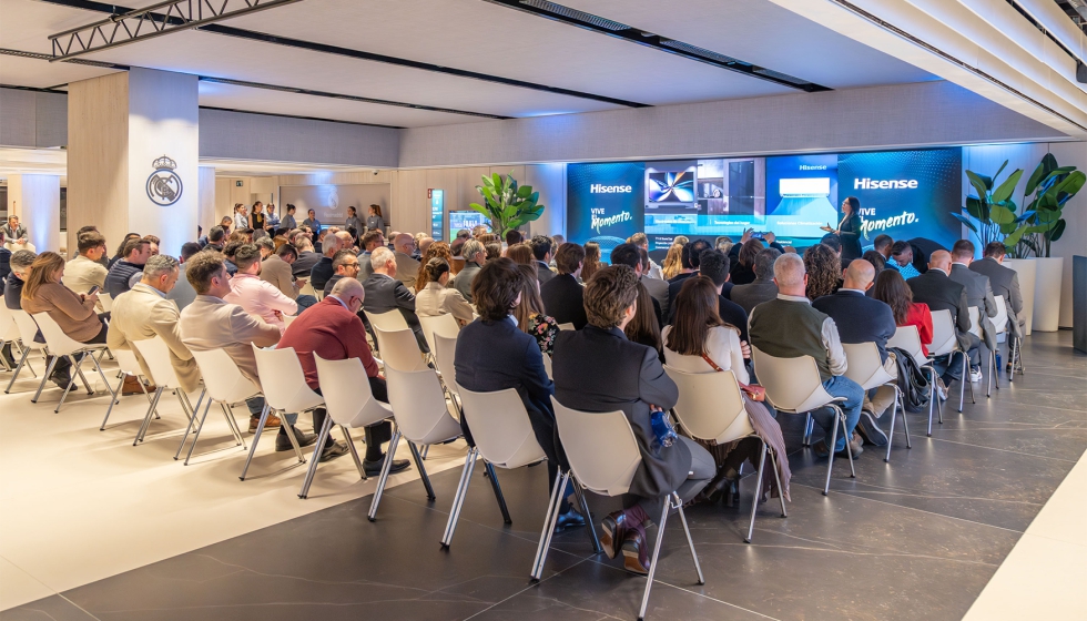El evento, que tuvo lugar en el palco de honor del estadio Santiago Bernab�u, reuni� a clientes, medios y colaboradores de Hisense...