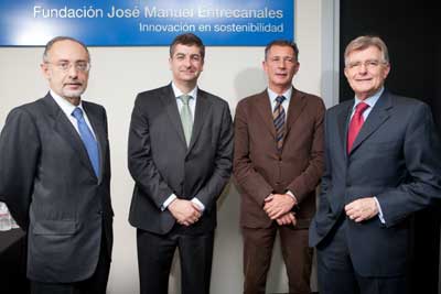 En el centro Ignacio Fernndez y Albert Prez Pujadas de Aida, con Luis Rivera y Jaime Moret