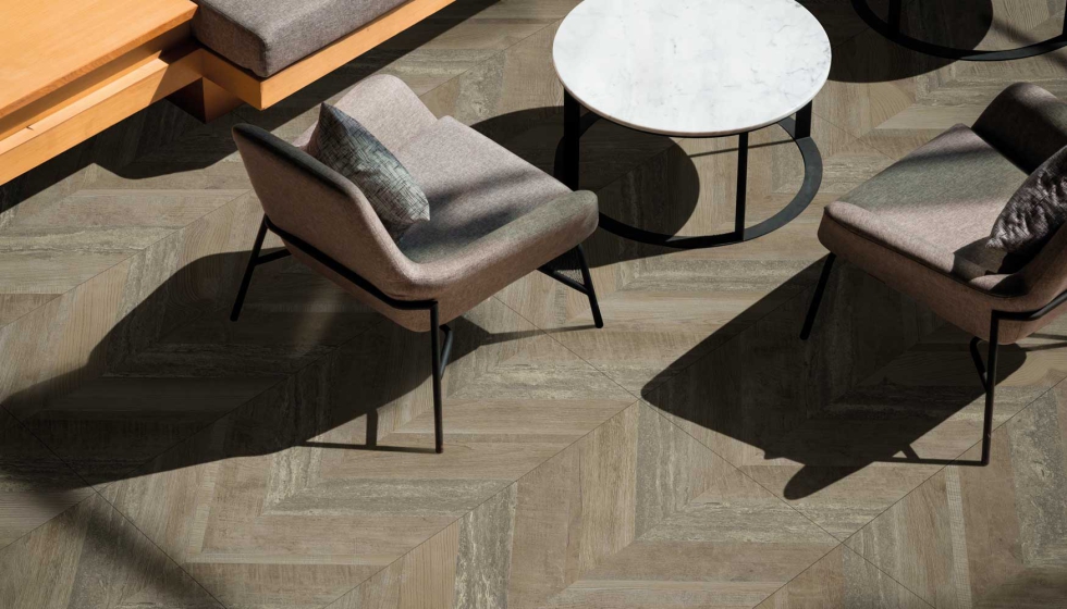 Los tonos de la colecci�n Chevron establecen una conexi�n con la naturaleza...