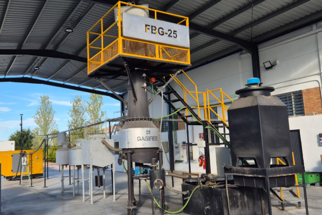 Figura 3. Planta piloto de gasificacin instalada en IFAPA Venta del Llano. Elaboracin propia