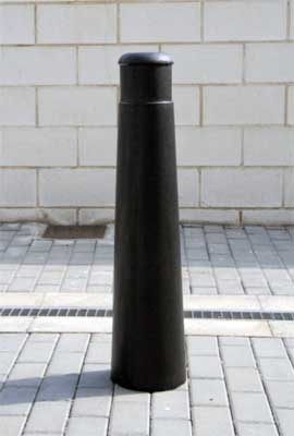 Figure 1. Bollard made of recycled rubber