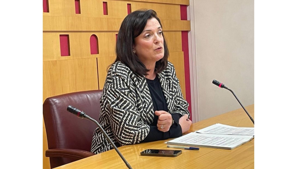 La teniente de alcaldesa y concejala de Espacio P�blico del Ayuntamiento de Vitoria-Gasteiz, Beatriz Artolazabal