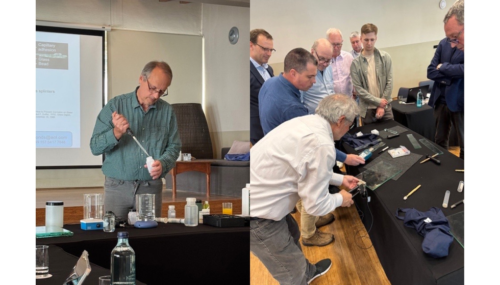 Interacci�n entre los participantes del Vitrosep Training - Level 2 durante una sesi�n pr�ctica