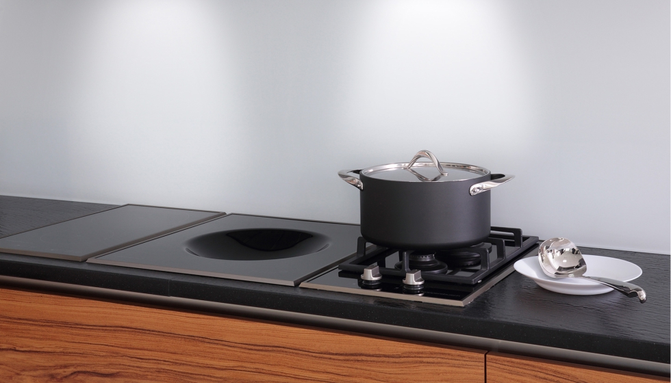 Trasera de cocina con Matelac T blanco