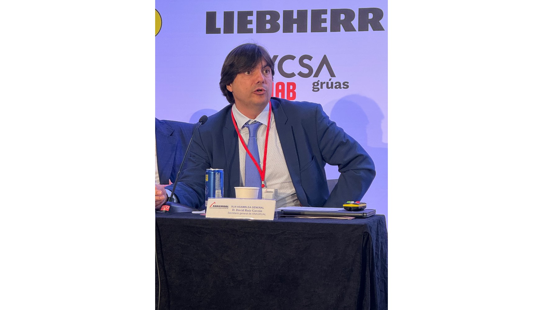 David Ruiz Garz�n, secretario general de Anagrual, durante la �ltima Asamblea General, celebrada en Palma de Mallorca