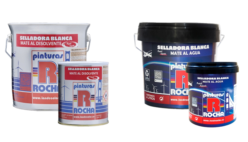 Selladoras blanca mate, al disolvente y al agua