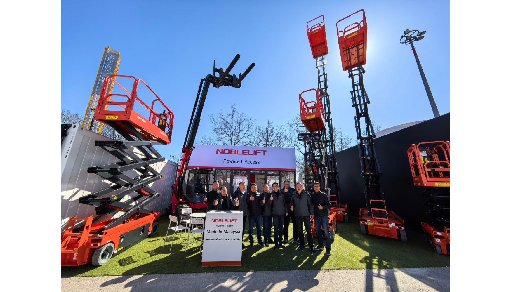 Parte del equipo de Noblelift presente en Mnich