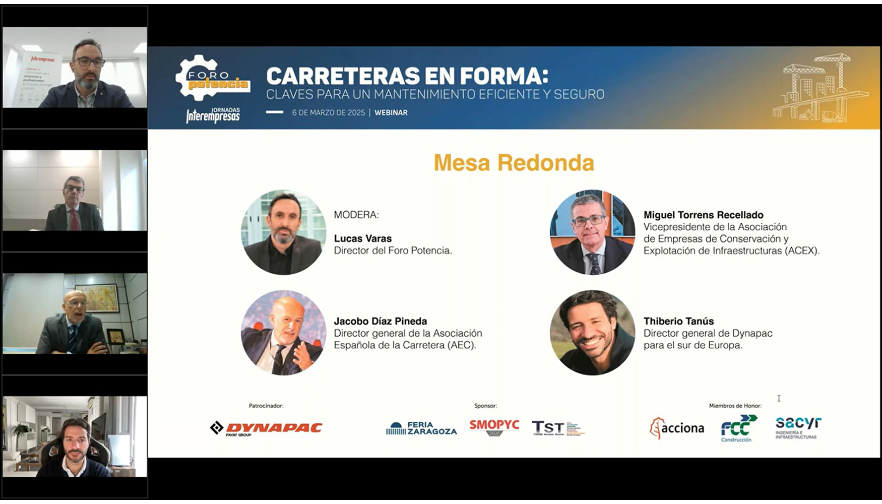 Mesa redonda del Foro Potencia: Carreteras en forma: Claves para un mantenimiento eficiente y seguro