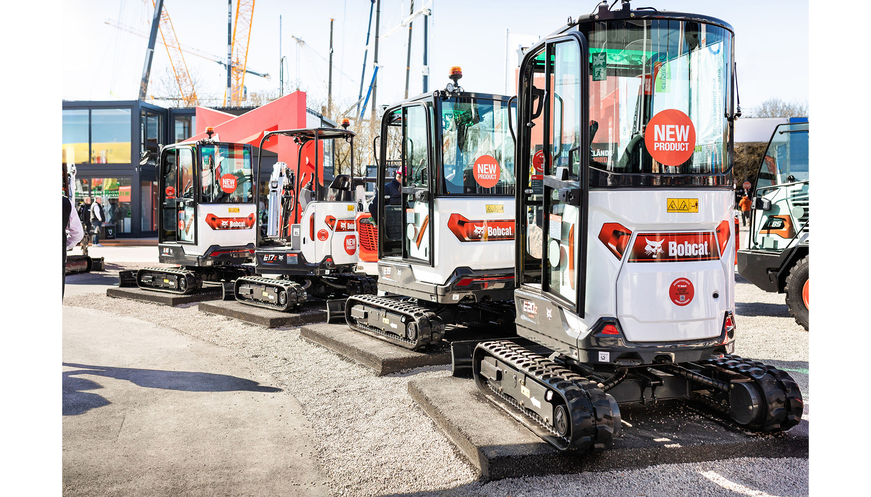 La nueva generacin de miniexcavadoras fue protagonista en el stand de Bobcat en Bauma
