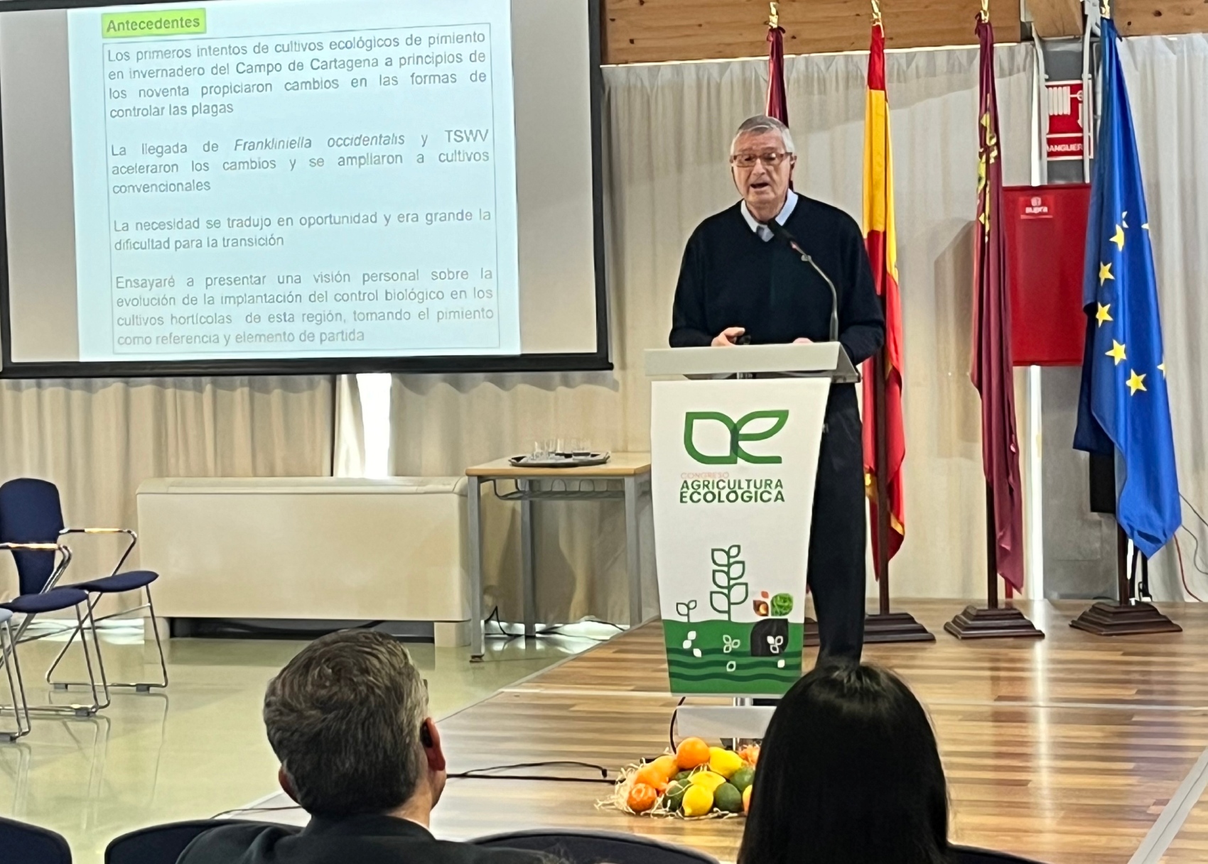 Alfredo Lacasa abord� la 'Evoluci�n del control biol�gico en los cultivos hort�colas de la Regi�n de Murcia'