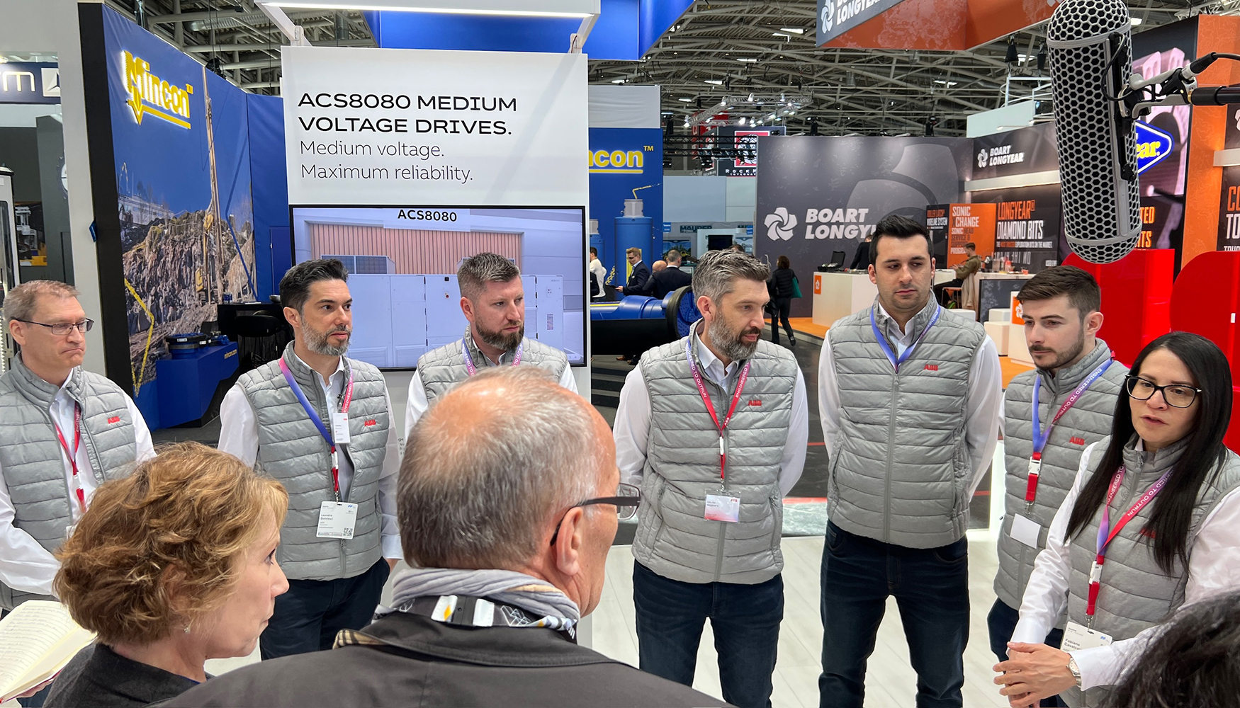 El equipo de ABB, en un momento de la presentacin con los medios