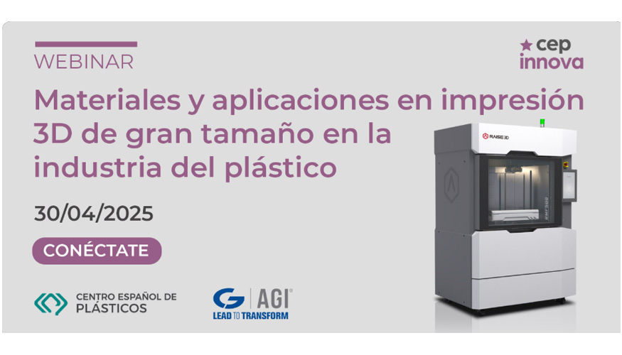 Foto de AGI y el CEP organizan un webinar sobre impresin 3D de gran formato en la industria del plstico
