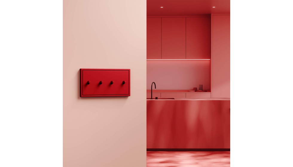 La ic�nica sere LS 990 en Les Couleurs Le Corbusier en versi�n Rouge Vermeillon