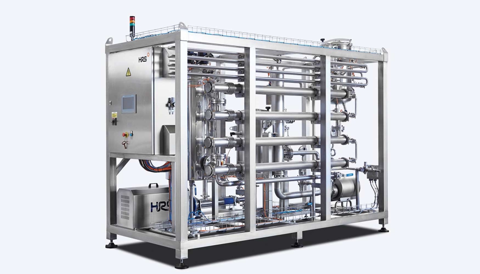 El uso de tubos corrugados de acero inoxidable 316L da como resultado un menor tamao total del intercambiador de calor...