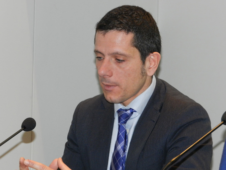Alberto Castrillo, gestor de Contract de Tafibra, durante su ponencia