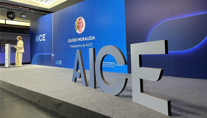 La presidenta de AICE, Olvido Moraleda, en un momento de su intervenci�n