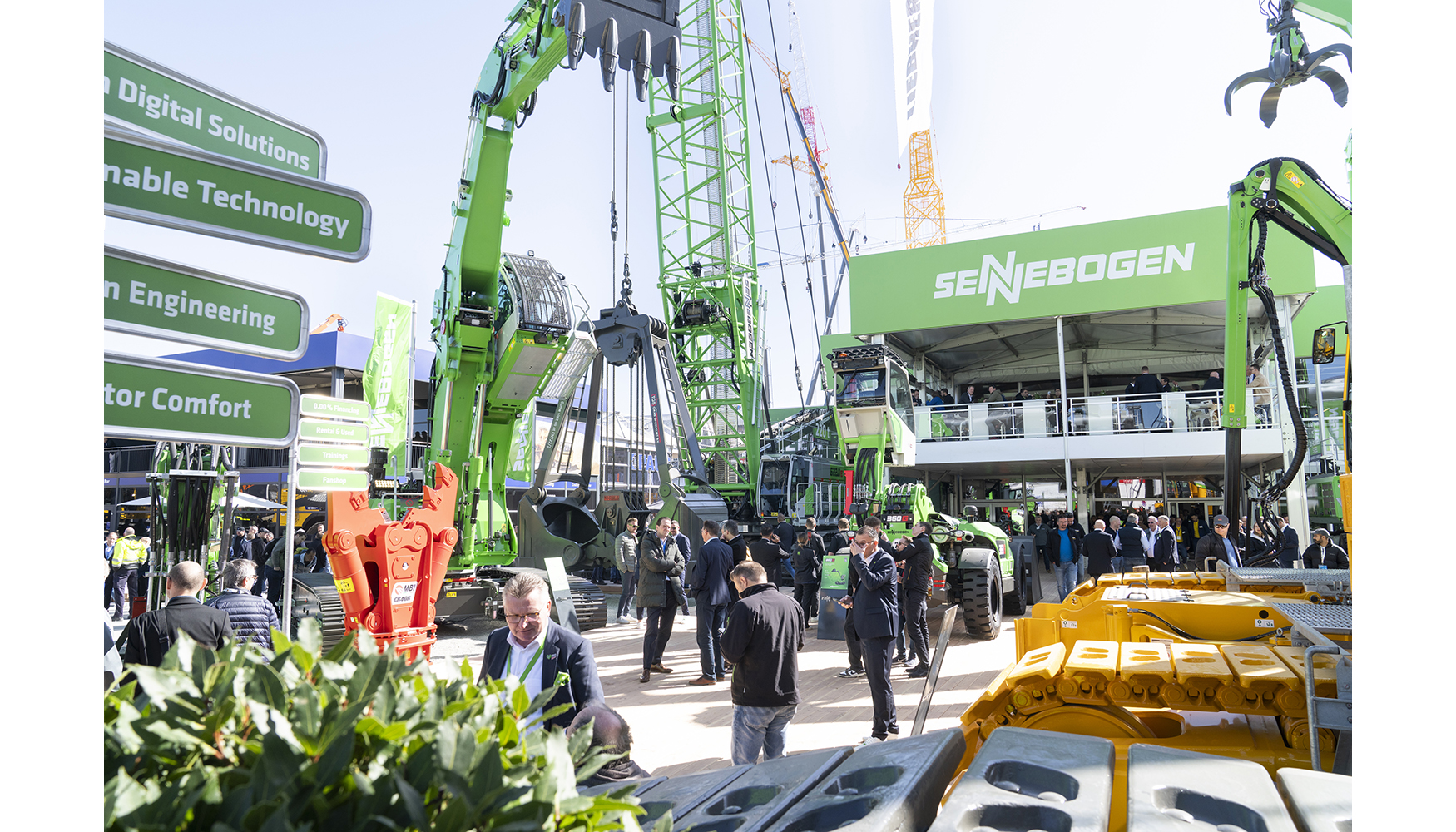 Imagen del stand de Sennebogen. Foto:  Messe Mnchen