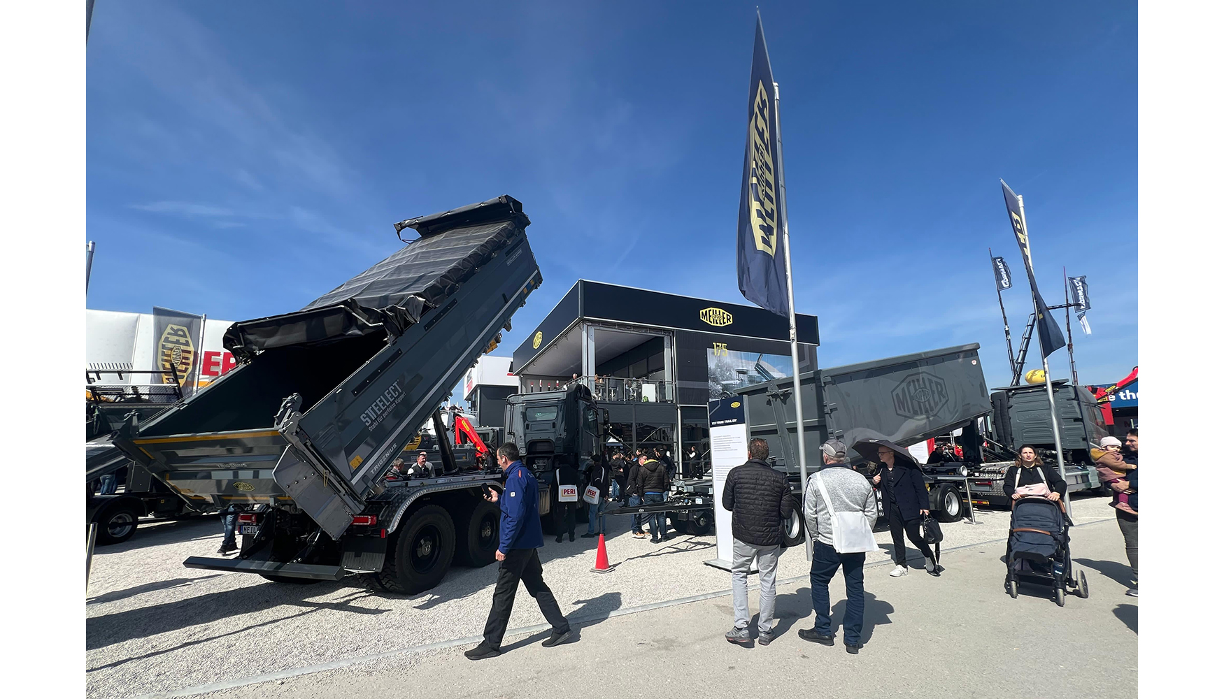 Imagen del stand de Meiller en Bauma