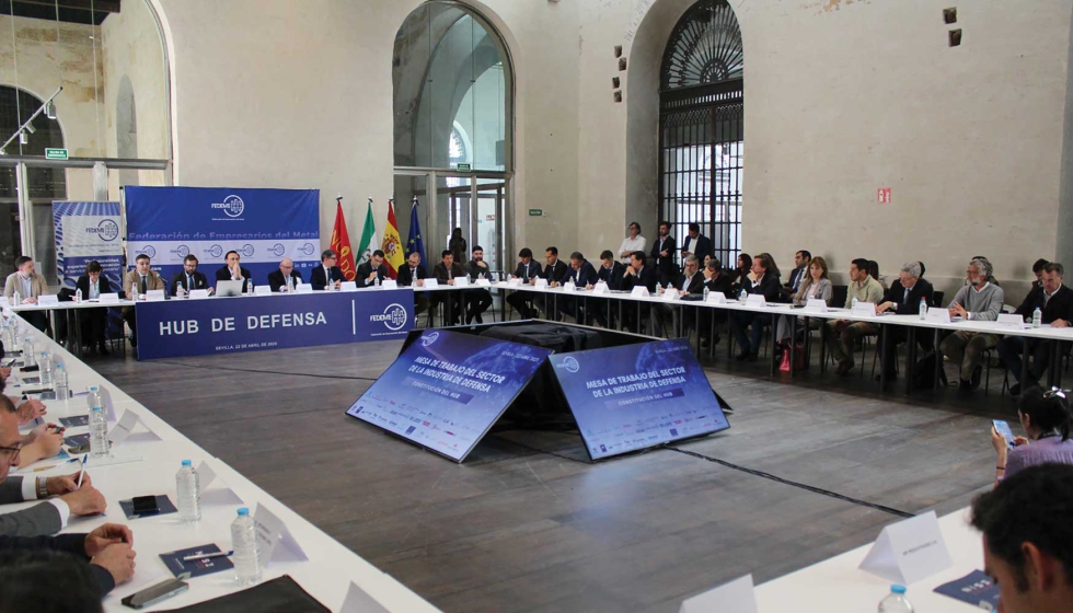 La primera Mesa de trabajo del sector de la industria de defensa cont con la asistencia de ms de 50 empresas del sector...