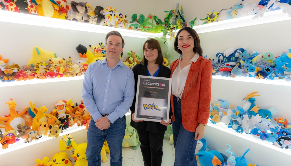 Mathieu Galante, licensing director EMEA, Gala Bertolin, licensing specialist Italy & Spain, y Romina Ialongo...