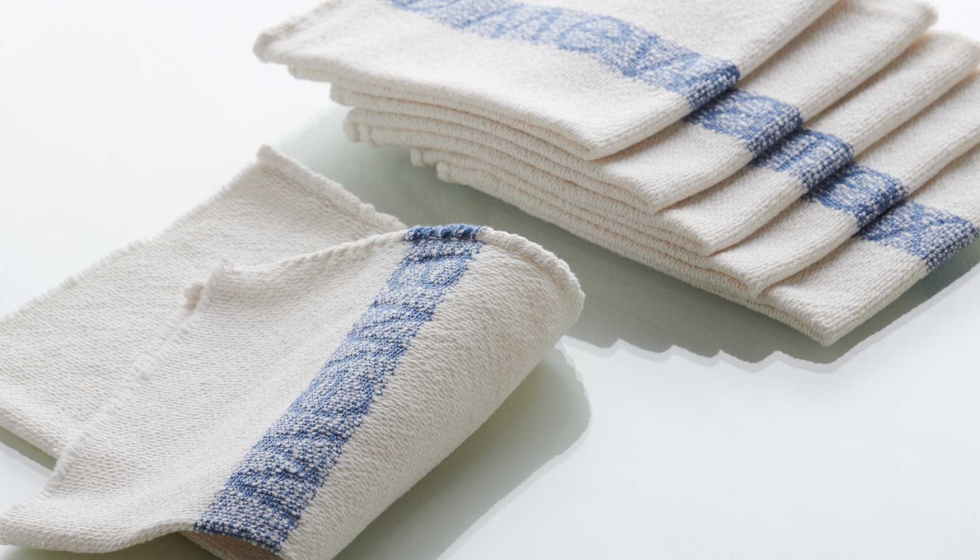 Pa�os de limpieza reutilizables Mewa. Foto: Mewa