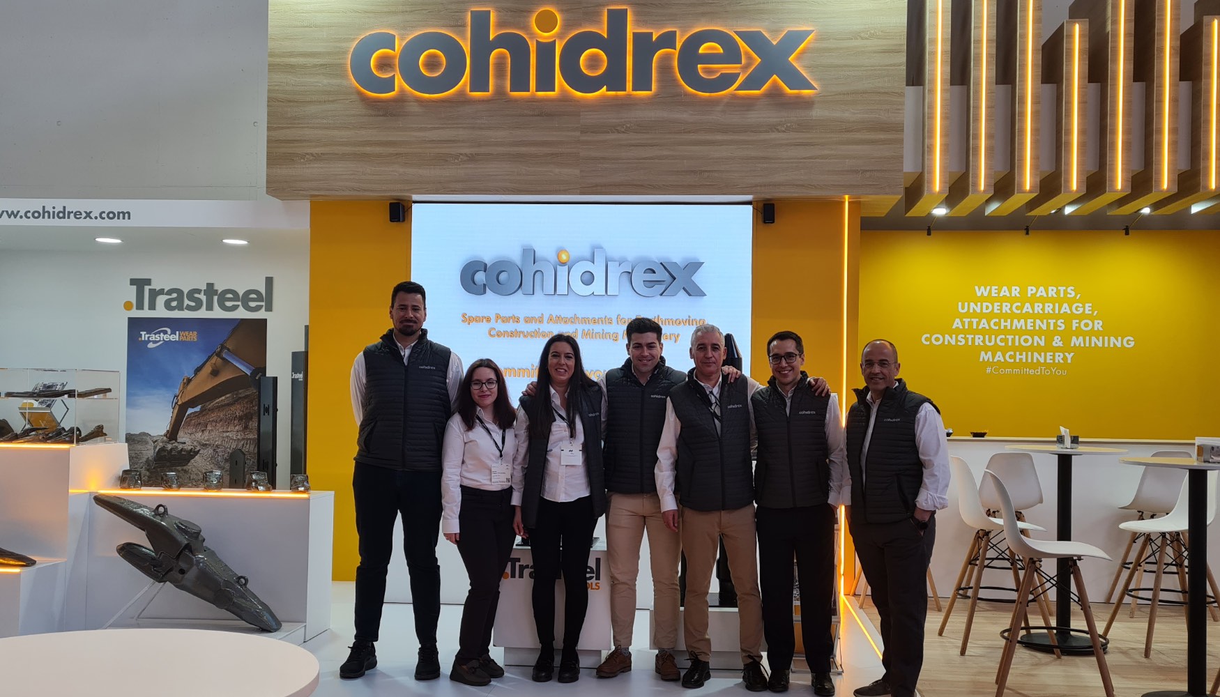Equipo Cohidrex en el stand de la compaa en Bauma 2025
