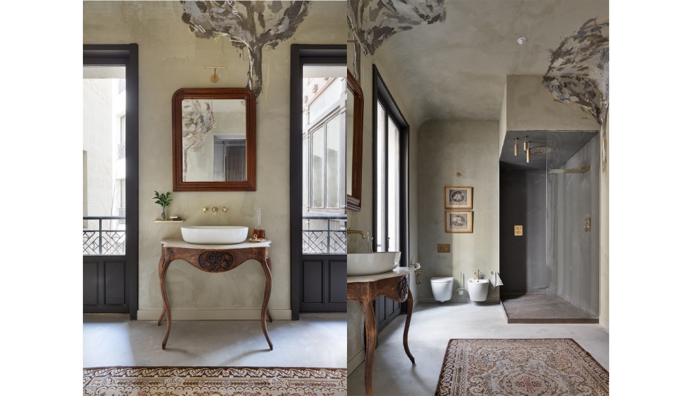 Zonas de lavabo y ducha. Fotografas de Nacho Uribe Salazar