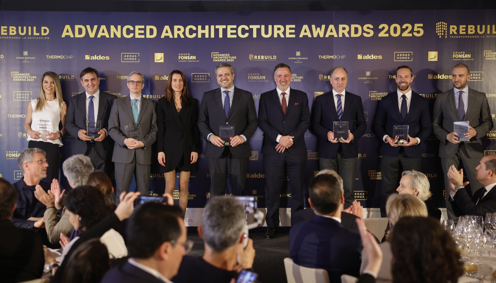 Foto de familia de los ganadores de la presente edición de Advanced Architecture Awards 2025 que se ha celebrado en el Hotel Rosewood Villa Magna... Foto de familia de los ganadores de la presente edición de Advanced Architecture Awards 2025 que se ha celebrado en el Hotel Rosewood Villa Magna...