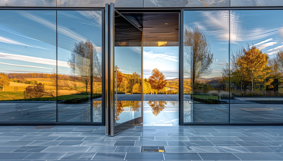 Las puertas Ayupivot est�n disponibles en versiones paneladas o en vidrio