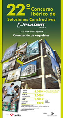 Cartel de la XXII Edicin Concurso Ibrico de Soluciones Constructivas Pladur