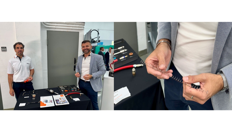 Nstor Castaeda tcnico comercial de Hasco Ibrica Normalizados y Javier Guzmn key account engineer de Hasco Ibrica Normalizados...