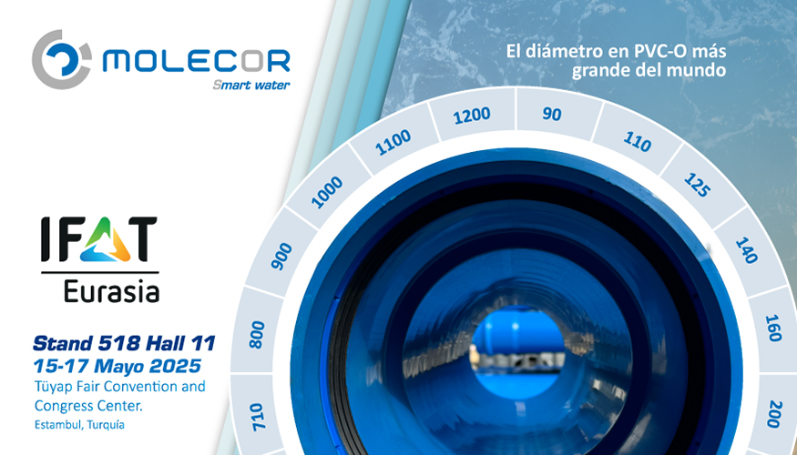 Molecor est� presente en el sal�n, en concreto en el Stand 518, Hall 11 del T�yap Fair Centre