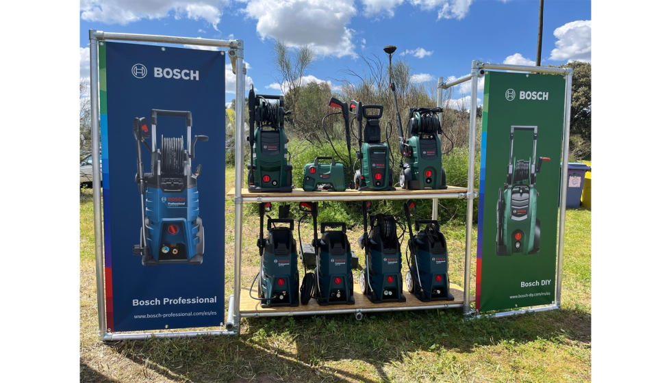 Hidrolimpiadoras en el stand de Bosch