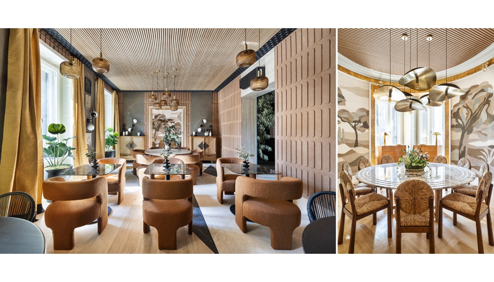 Ra�l Martins firma un restaurante elegante y sensorial en Casa Decor 2025 con los revestimientos murales de Arte