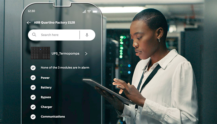 ABB ha lanzado una nueva app, ya disponible para OS y Android, que permite supervisar sus SAI 24/7
