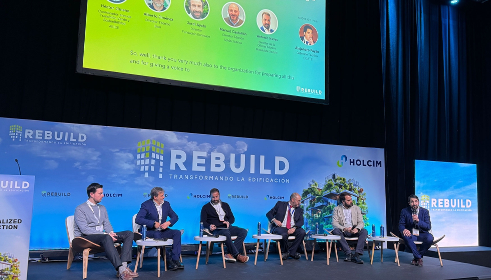 H�ctor Jimeno, coordinador �rea de Transici�n Verde y Sostenibilidad de AEICE; Alberto Jim�nez, director T�cnico de Baxi; Jordi Ayats...