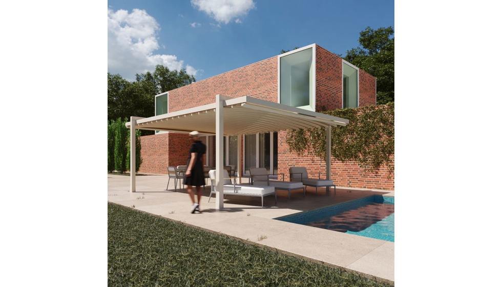 Clima Air, prgula horizontal suspensa sem caleira perimetral