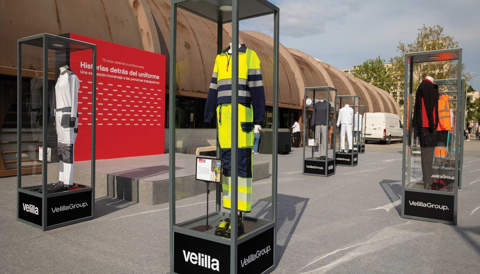 Explanada de Nuevos Ministerios de Madrid con la exposici�n de Velilla