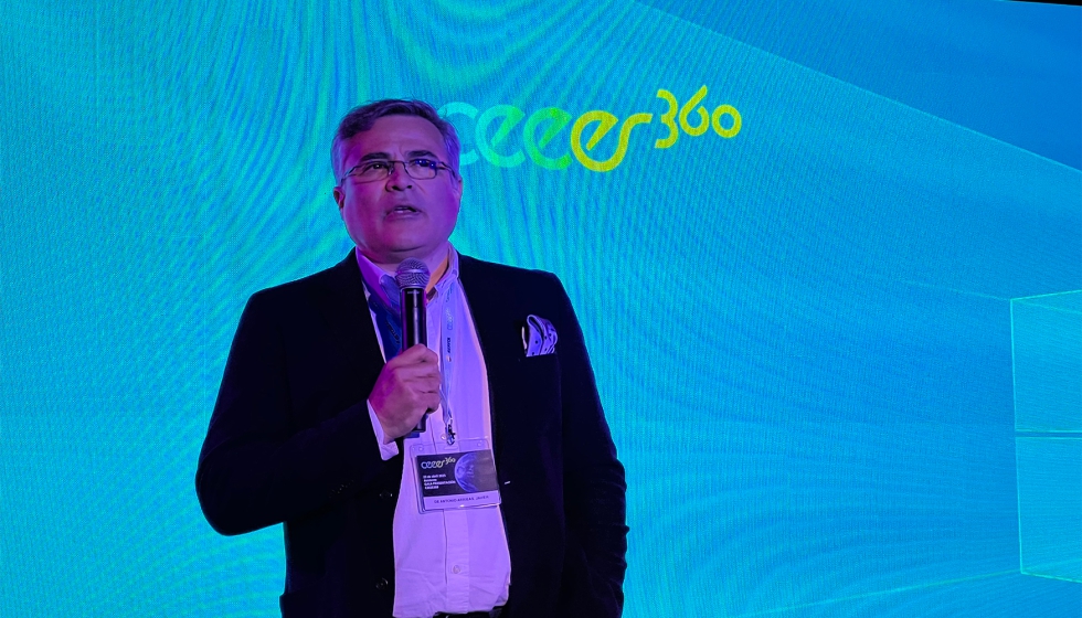 El presidente de CEEES, Javier de Antonio, durante su intervencin en la presentacin de CEEES360
