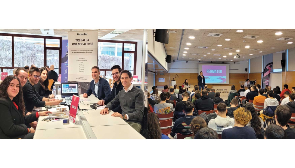 Dos momentos de la participaci�n de Fermator en el Speed Networking de la Universitat Rovira i Virgili de Tarragona...