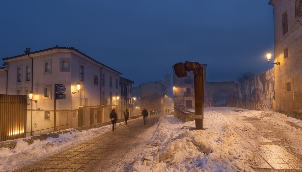 Luminarias ATP en la provincia de Soria, en condiciones ambientales exigentes...