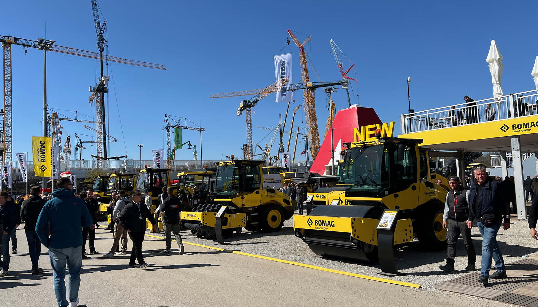 Stand de Bomag en Bauma