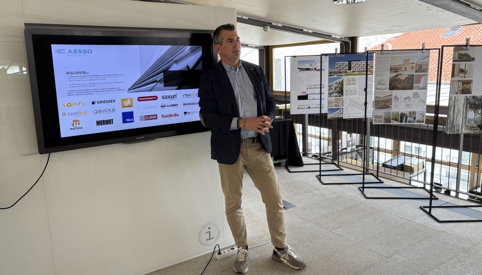 Arkaitz Aguirre, presidente de Aesso, durante la presentacin del estudio
