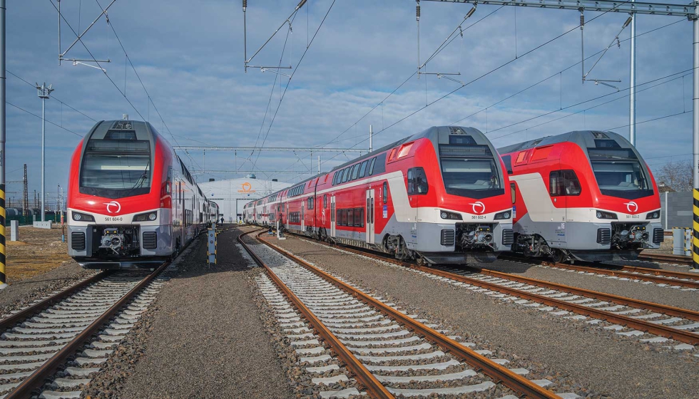 Los nuevos trenes Kiss tienen una longitud de 155,9 metros y un total de 611 asientos, incluidos 30 asientos de primera clase en la secci�n Comfort...