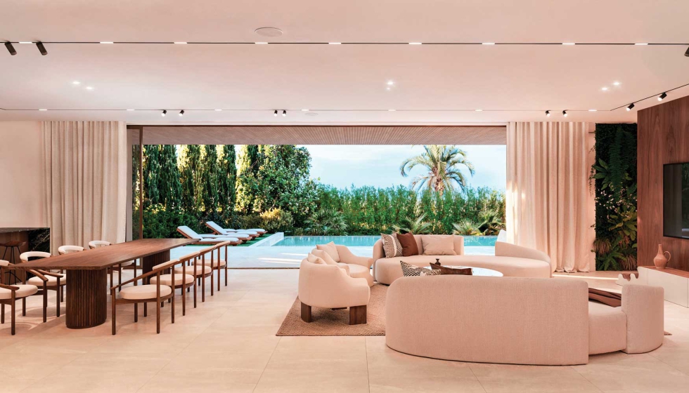 Vista interior de una de las estancias de Villa Ayantam